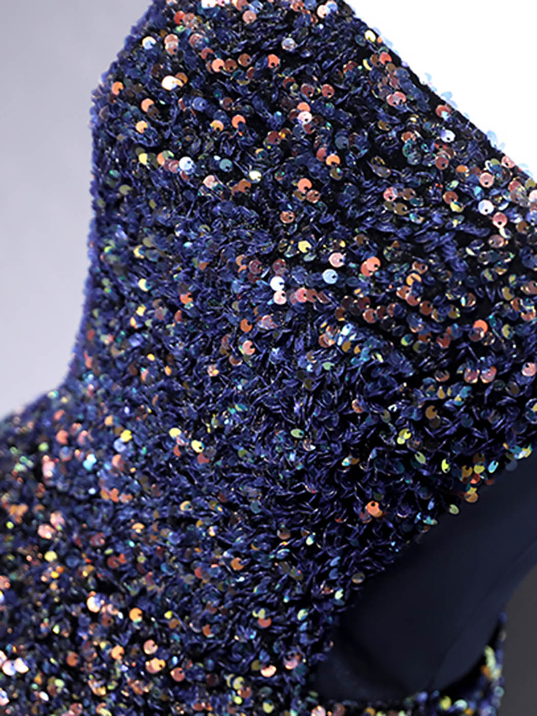 Dark Blue A-Line Sequin Lace Short Prom Dress, Blue Homecoming Dress US 16 / Custom Color Dark Blue A-Line Sequin Lace Short Prom Dress, Blue Homecoming Dress US 16 / Custom Color