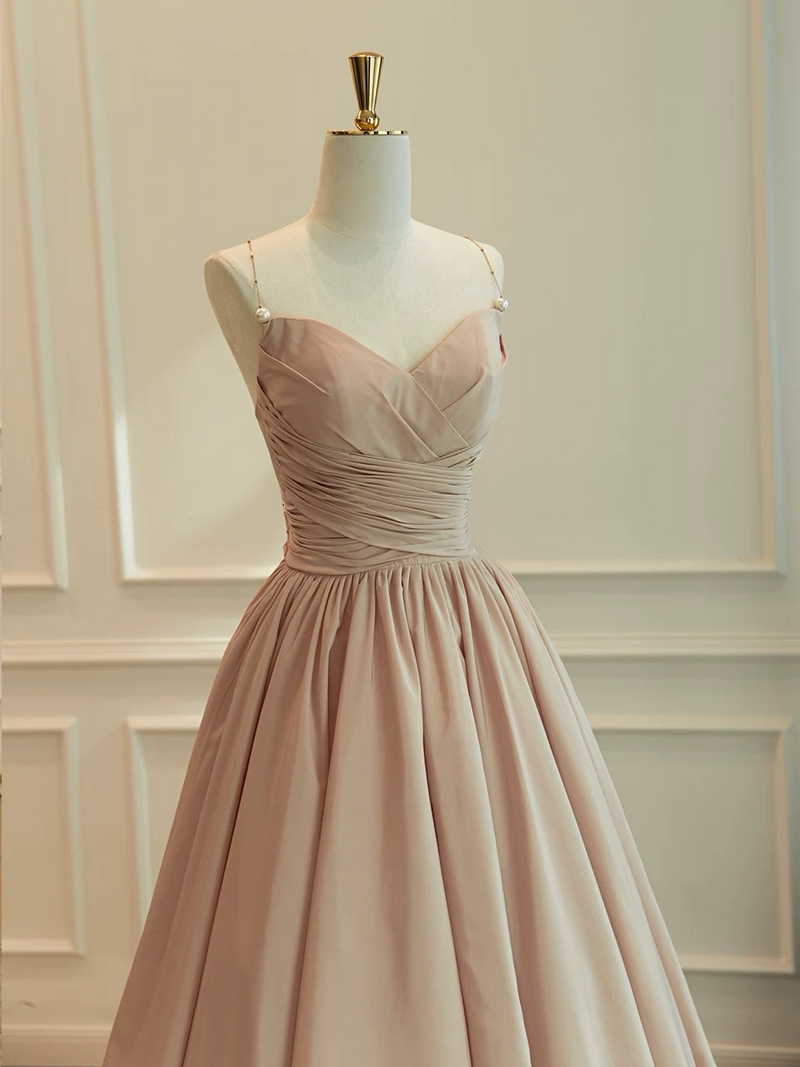 champagne taffeta dress Elegant Champagne Strapless Taffeta Formal Dress Prom Gown