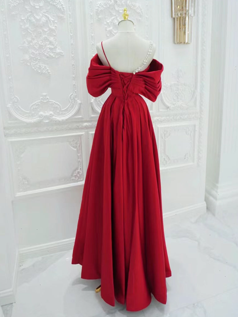 red long dress formal Freesia Maxi - US 4 backless slit sequin skirt Size Red Evening Gowns Detachable Train