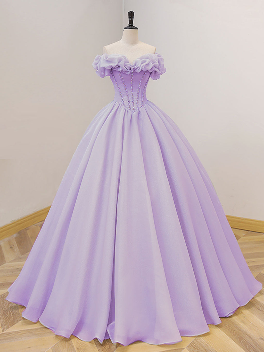 Purple A-Line Off Shoulder Long Prom Dresses, Purple Sweet 16 Dress US 2 / Purple Purple A-Line Off Shoulder Long Prom Dresses, Purple Sweet 16 Dress US 2 / Purple