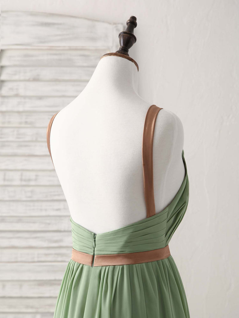 Simple Green Chiffon Long Prom Dress, Green Bridesmaid Dress US 10 / Green Simple Green Chiffon Long Prom Dress, Green Bridesmaid Dress US 10 / Green
