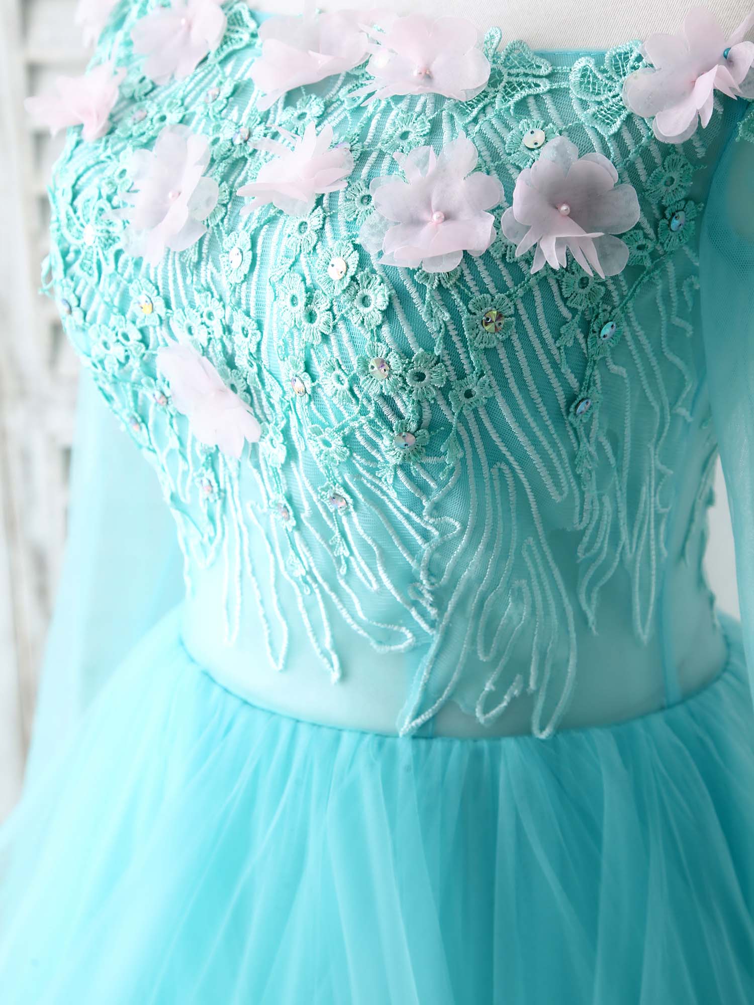 Green Tulle Lace Applique Long Prom Dress Green Graduation Dresses US 4 / Custom Color Green Tulle Lace Applique Long Prom Dress Green Graduation Dresses US 4 / Custom Color