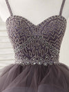 Unique Sweetheart Tulle Beads Short Prom Dress Cute Homecoming Dress