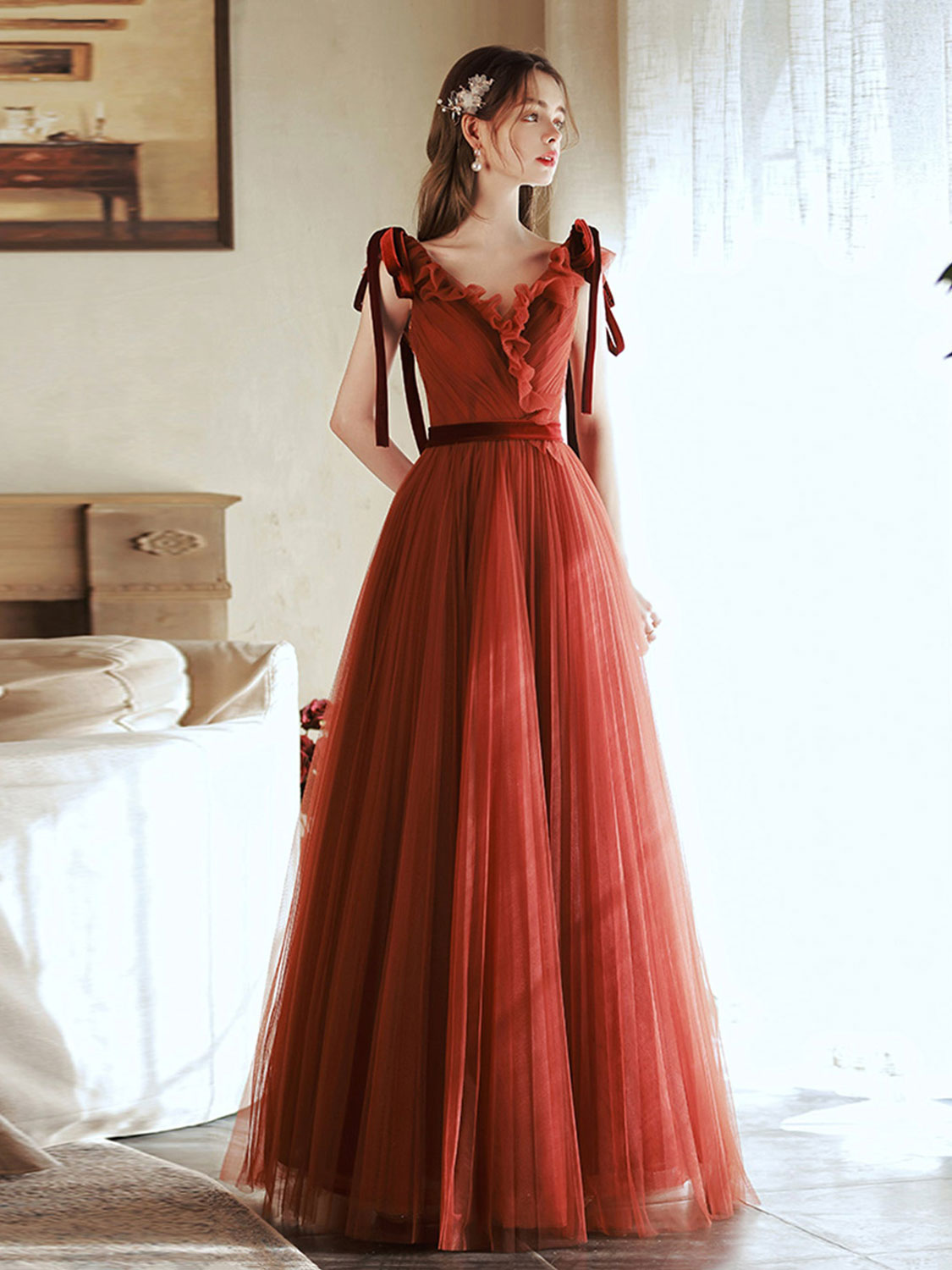 Birthday Dress Spaghetti Strap Burgundy Sweet 16 Dresses Burgundy Tulle Short A Line Prom Dress Party Birthday Dress Spaghetti Strap Burgundy Sweet 16 Dresses Burgundy Tulle Short A Line Prom Dress Party