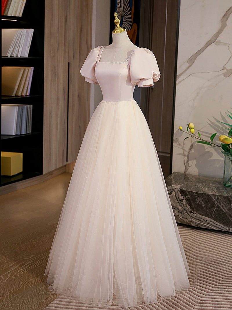 champagne graduation dresses Champagne Long Prom Dress with High Slit, Champagne Long Formal Gradua jbydress