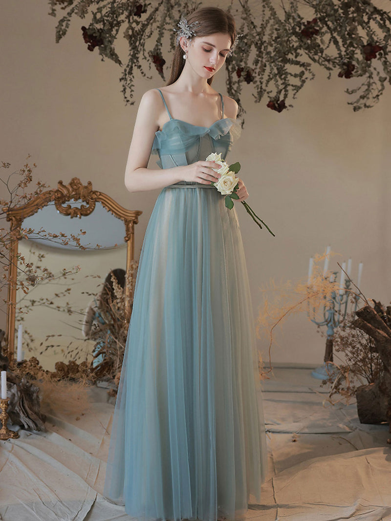 Green A line Sweetheart Neck Long Prom Dress Green Formal Party Dress
