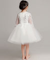 White Tulle Lace Flower Girl Dress, Girl Party Dress