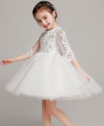 White Tulle Lace Flower Girl Dress, Girl Party Dress