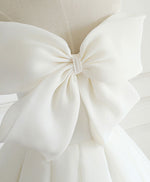 White Sweetheart  Long Prom Dress, White Formal Dress