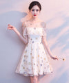 Cute White Tulle Short Prom Dress, White Homecoming Dress