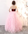 Cute Pink Tulle Long Prom Dress, Evening Dress