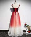 Burgundy Sweetheart Tulle Long Prom Dress Tulle Formal Dress