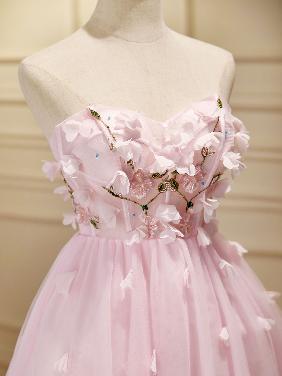Mini/Short Pink Prom Dress, Cute Pink Homecoming Dresses with Beading – shopluu