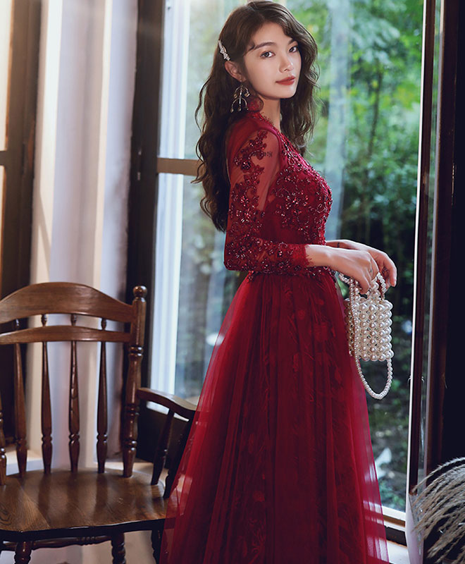 Graduation Dress Windsor Burgundy Lace Dress Chandler Strapless