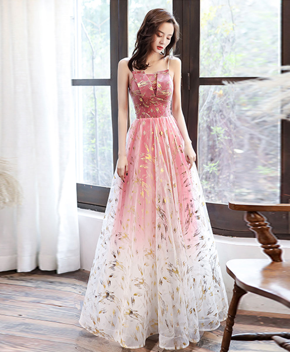 Burgundy Tulle Lace Long Prom Dress Burgundy Formal Dress