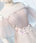 Cute Tulle Round Neck Short Prom Dress, Cute Tulle Homecoming Dress