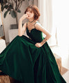 Simple Green Short Prom Dress, Green Bridesmaid Dress