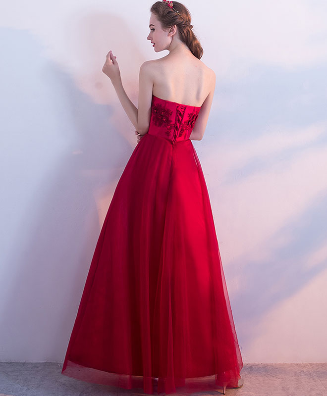 Burgundy Tulle Lace Long Prom Dress, Burgundy Tulle Evening Dress US 10 / Burgundy Burgundy Tulle Lace Long Prom Dress, Burgundy Tulle Evening Dress US 10 / Burgundy