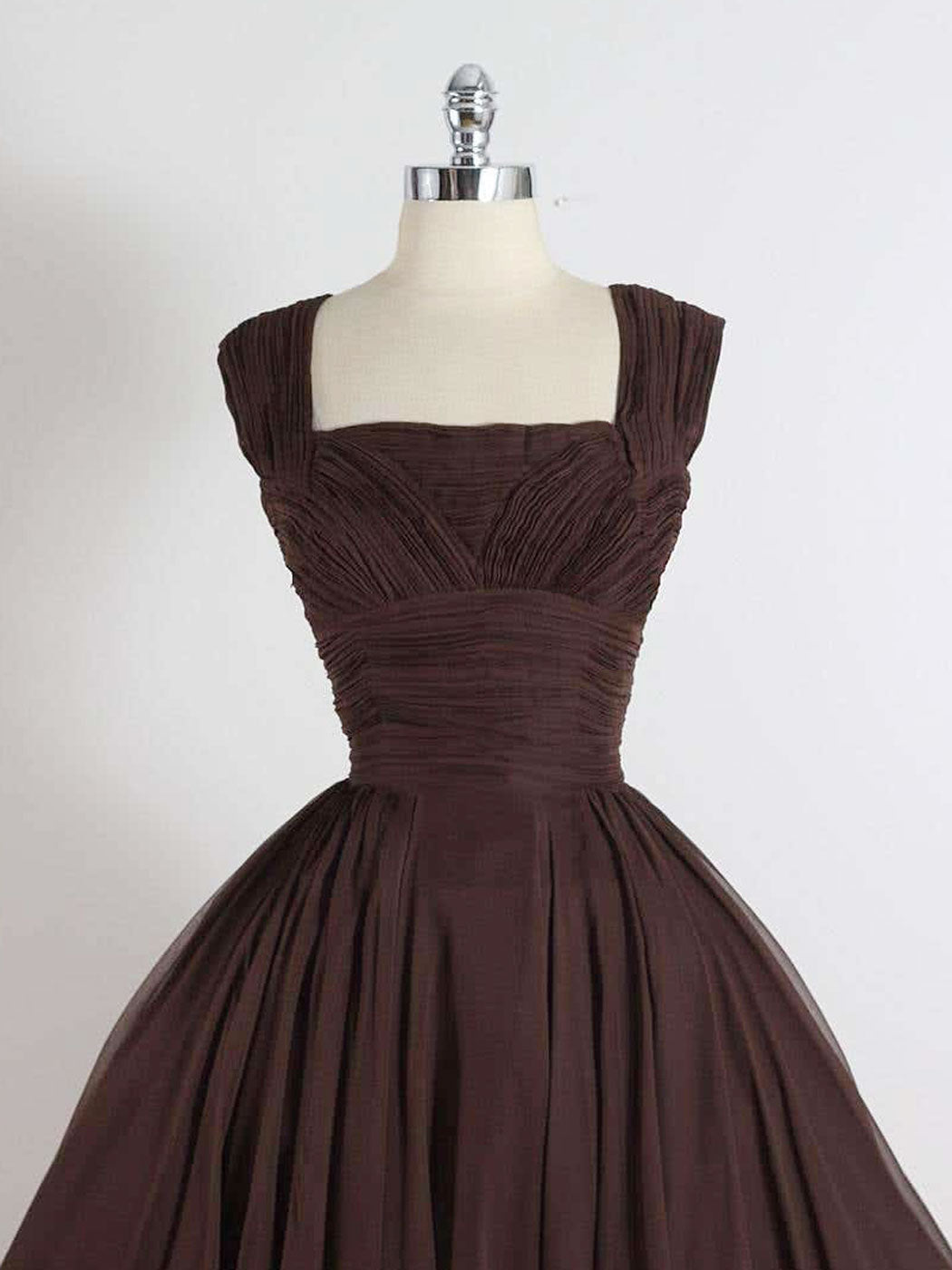 Brown A-Line Short Prom Dresses, Brown Short Formal Dress – shopluu