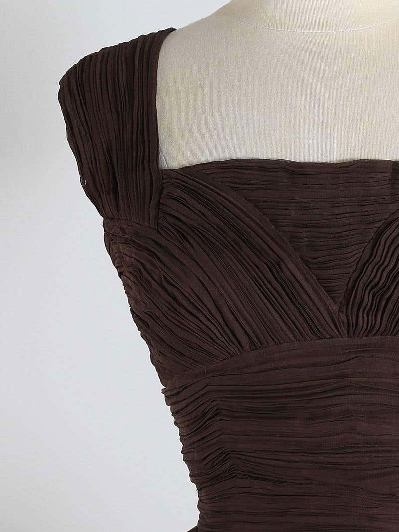 Brown Homecoming Dress 2023 Short Square Neck Sleeveless Chiffon 8 / Custom Color Brown Homecoming Dress 2023 Short Square Neck Sleeveless Chiffon 8 / Custom Color