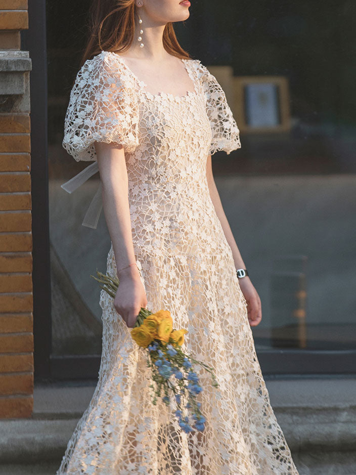 Beige Tulle Lace Short Prom Dress, Beige Homecoming Dress US 6 / Custom Color Beige Tulle Lace Short Prom Dress, Beige Homecoming Dress US 6 / Custom Color