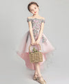 Pink Tulle Lace Flower Girl Dress, Cute Girls Dress