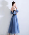 Simple Blue Sweetheart Short Prom Dress, Blue Bridesmaid Dress
