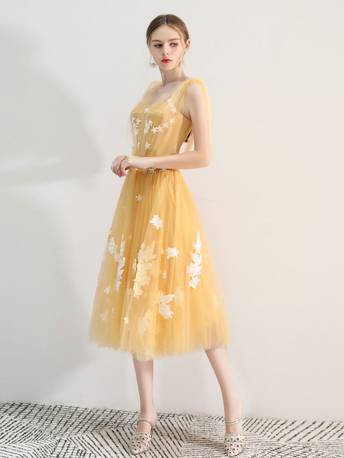 Yellow Homecoming Dress