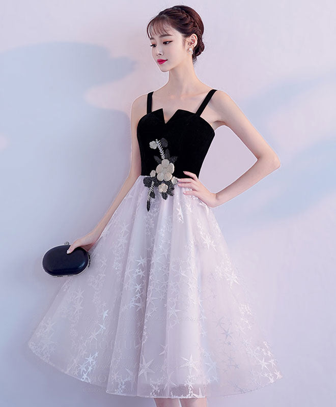 Cute Tulle Lace Short Prom Dress, Tulle Homecoming Dress