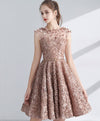 Unique 3D Lace Short Prom Dress, Cute Homecoming Dress