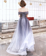 Purple Sweetheart Tulle Long Prom Dress Purple Evening Dress