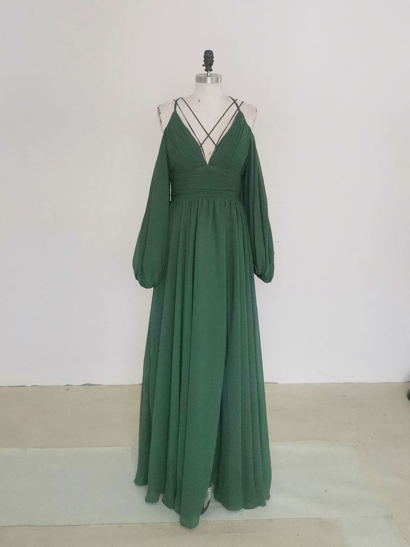 Simple A line Black Long Prom Dress, Black Evening Graduation Dresses US 6 / Green Simple A line Black Long Prom Dress, Black Evening Graduation Dresses US 6 / Green