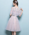 Simple Tulle Lace Short Prom Dress, Tulle Evening Dress