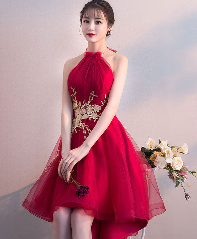 Cute Tulle Lace Applique Short Prom Dress, Homecoming Dress