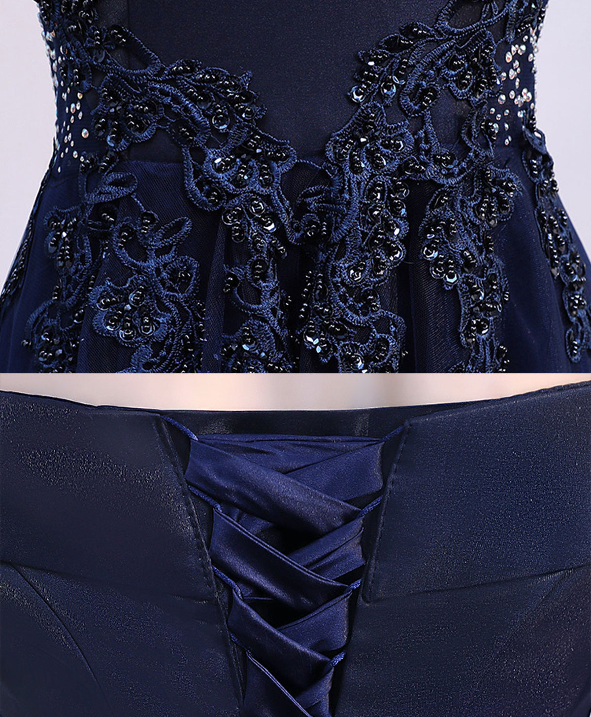 Dark Blue Off Shoulder Long Prom Dress, Blue Evening Dress