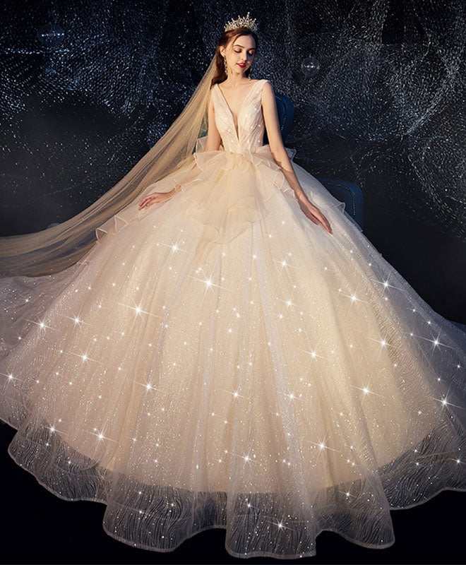 Champagne Tulle Wedding Dress, Champagne Tulle Bridal Gown US 6 / Champagne Champagne Tulle Wedding Dress, Champagne Tulle Bridal Gown US 6 / Champagne