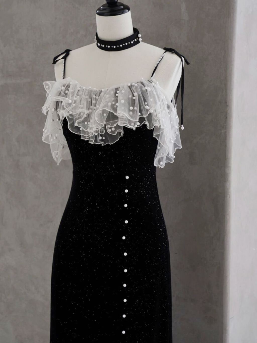 Black Mermaid Velvet Short Prom Dresses, Black Short Evening Dresses