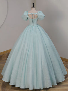 Blue Satin Sweet 16 Dresses