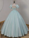 Blue Satin Sweet 16 Dresses