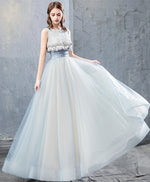 Cute Tulle Lace Long Prom Dress, Tulle Evening Dress