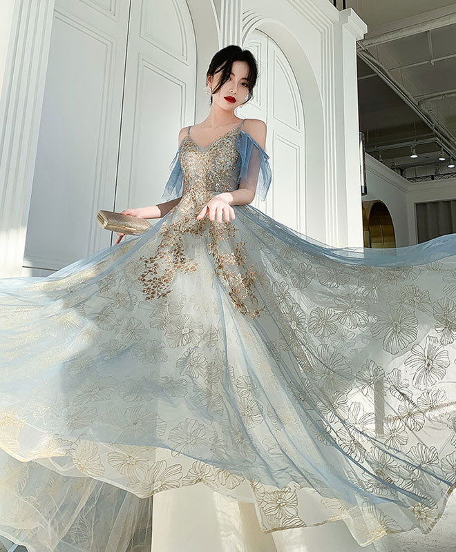 Green Tulle Lace Long Prom Dress, Green Tulle Lace Formal Dress US 14 / Blue Green Tulle Lace Long Prom Dress, Green Tulle Lace Formal Dress US 14 / Blue