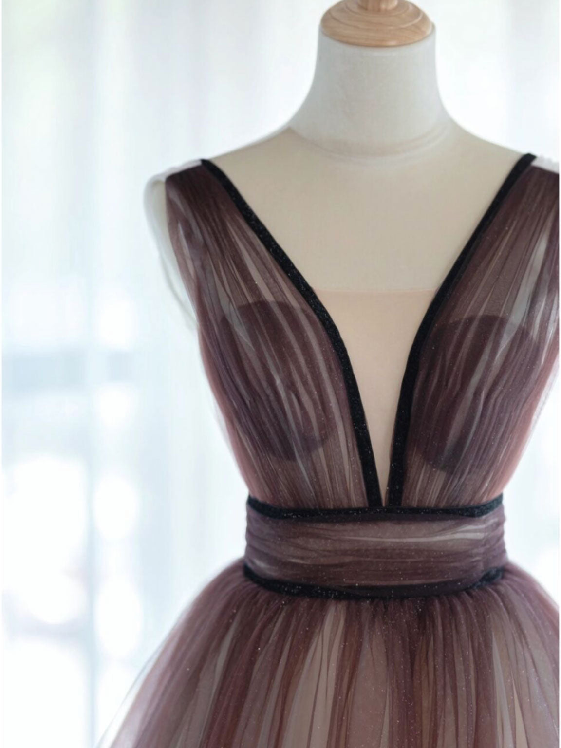 Tulle Long Evening Dresses
