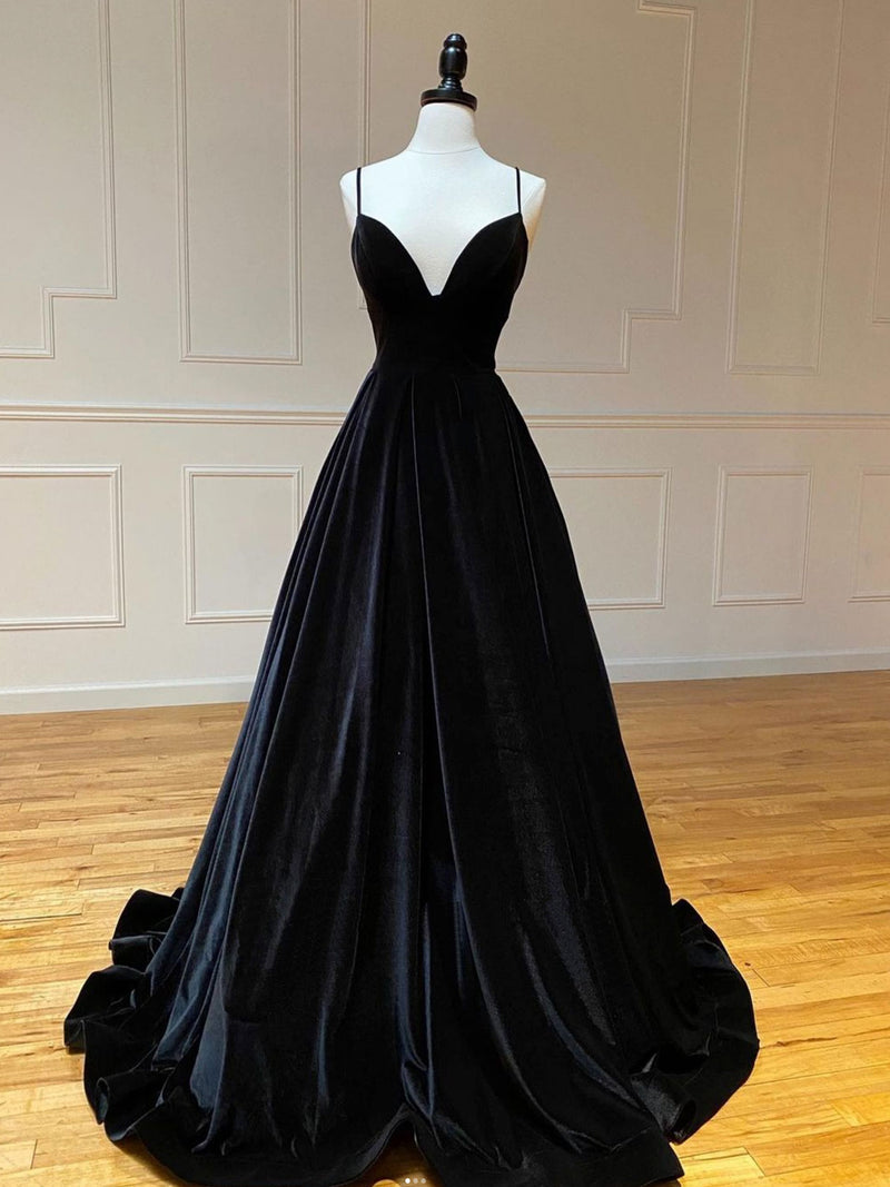 Black Velvet Prom Dresses