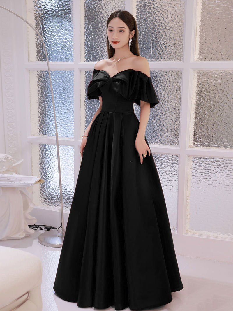 Black Velvet Dress Black Ball Gown Off Shoulder Off Shoulder Long Black Satin Evening Dress Black Velvet Dress Black Ball Gown Off Shoulder Off Shoulder Long Black Satin Evening Dress
