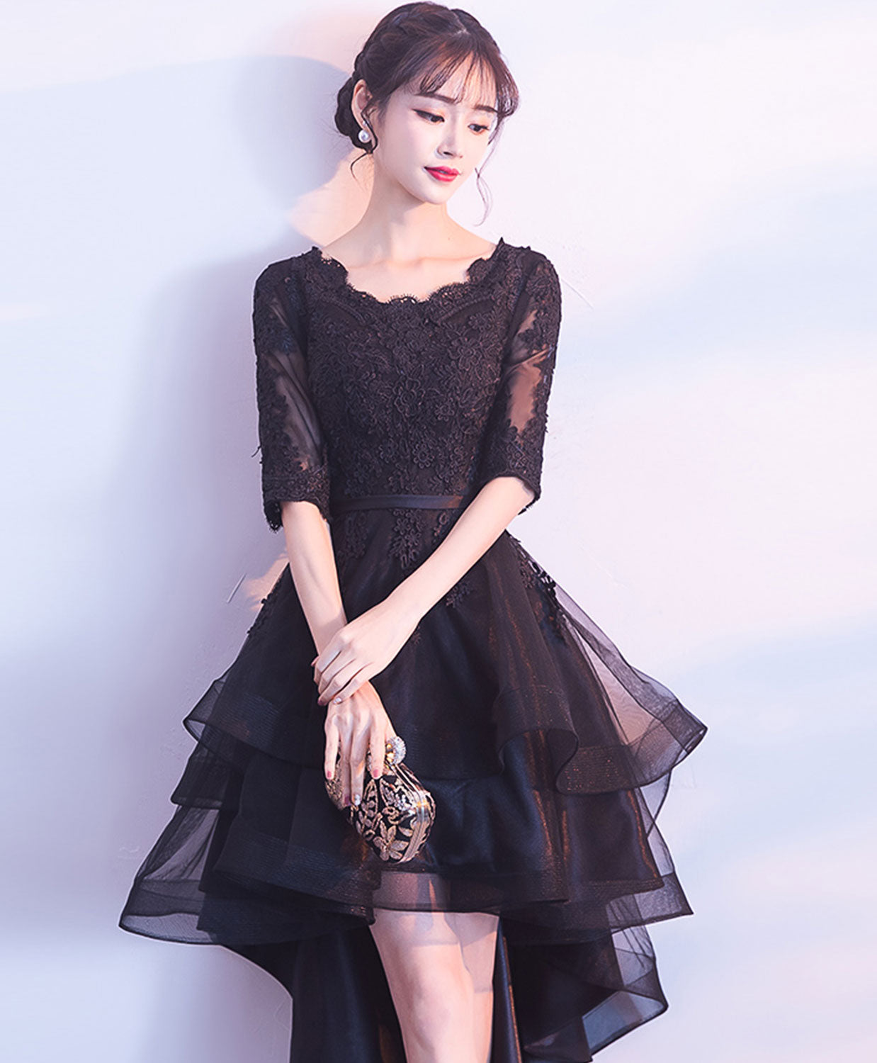 little black dress bridesmaid Black Bridesmaid Dress Matte Satin Size Small