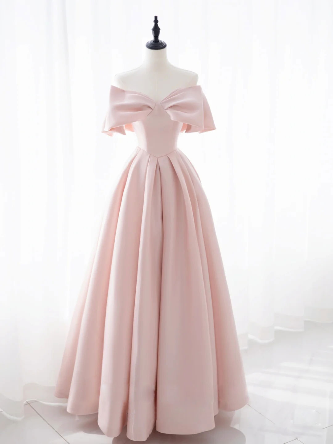 light pink satin bridesmaid dresses Tulle Long Prom Dress, Pink Formal – shopluu Silk Satin Colors:Ivory 841 This stunning dress combines cocktail-dressing Black Chiffon Short Sleeve