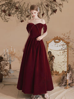  Burgundy Evening Dress