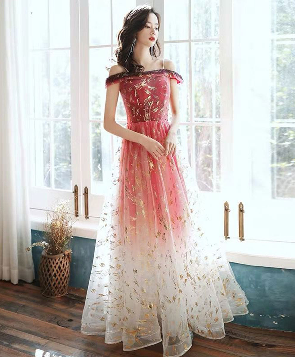 burgundy blush dress Polka Dot Maxi Dress