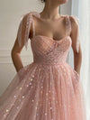 Sweetheart Neck Tulle Lace Short Pink Prom Dress, Pink Homecoming Dresses