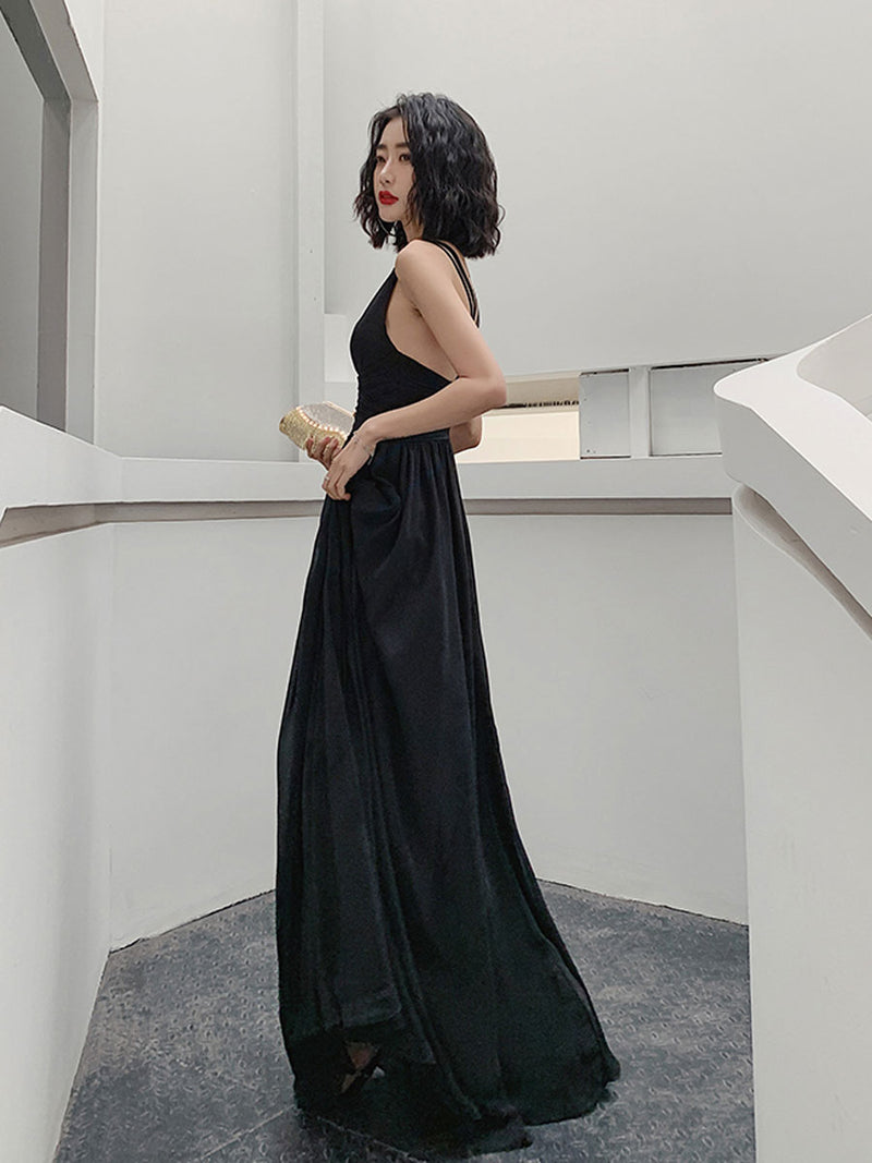 Classy Prom Dresses Black Evening Simple Elegant Evening Gowns Black Prom Dress With Silt, Dresses For Classy Prom Dresses Black Evening Simple Elegant Evening Gowns Black Prom Dress With Silt, Dresses For